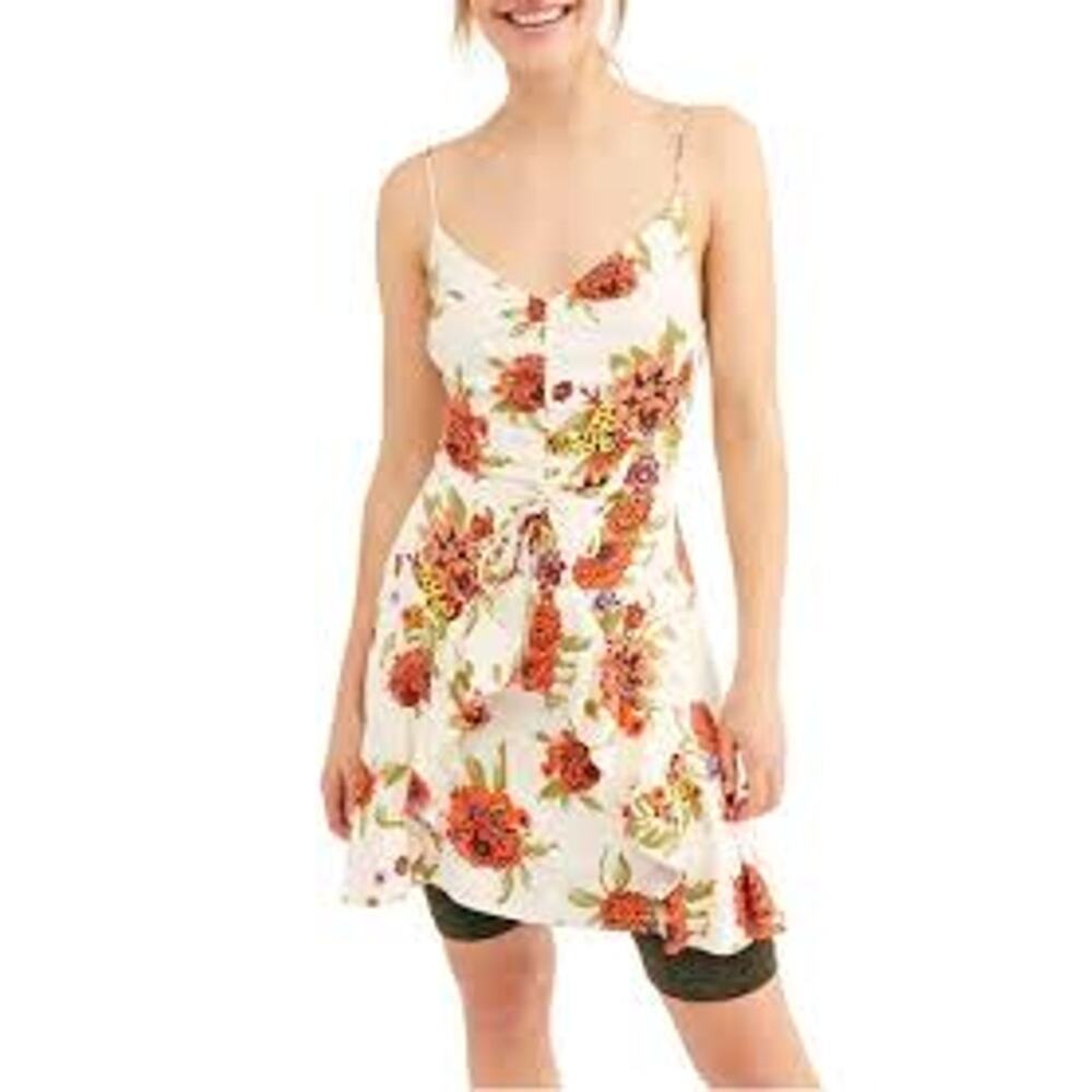FREE PEOPLE Happy Heart Ruched Mini Dress